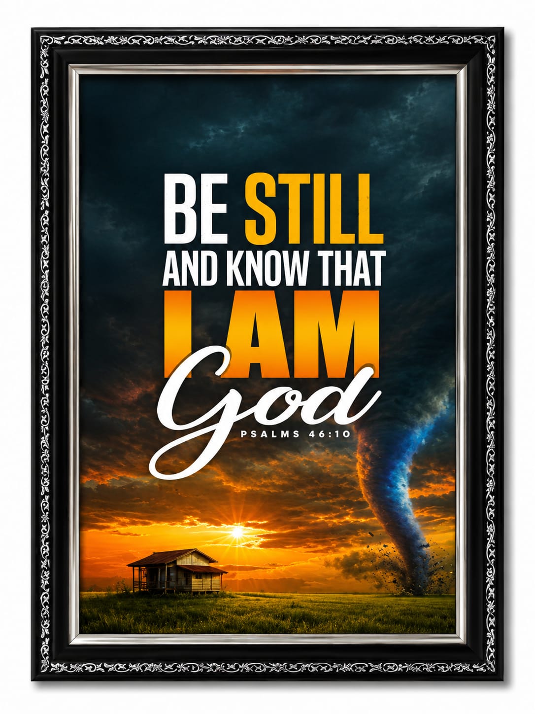 Be Still-Bible Verse Frame