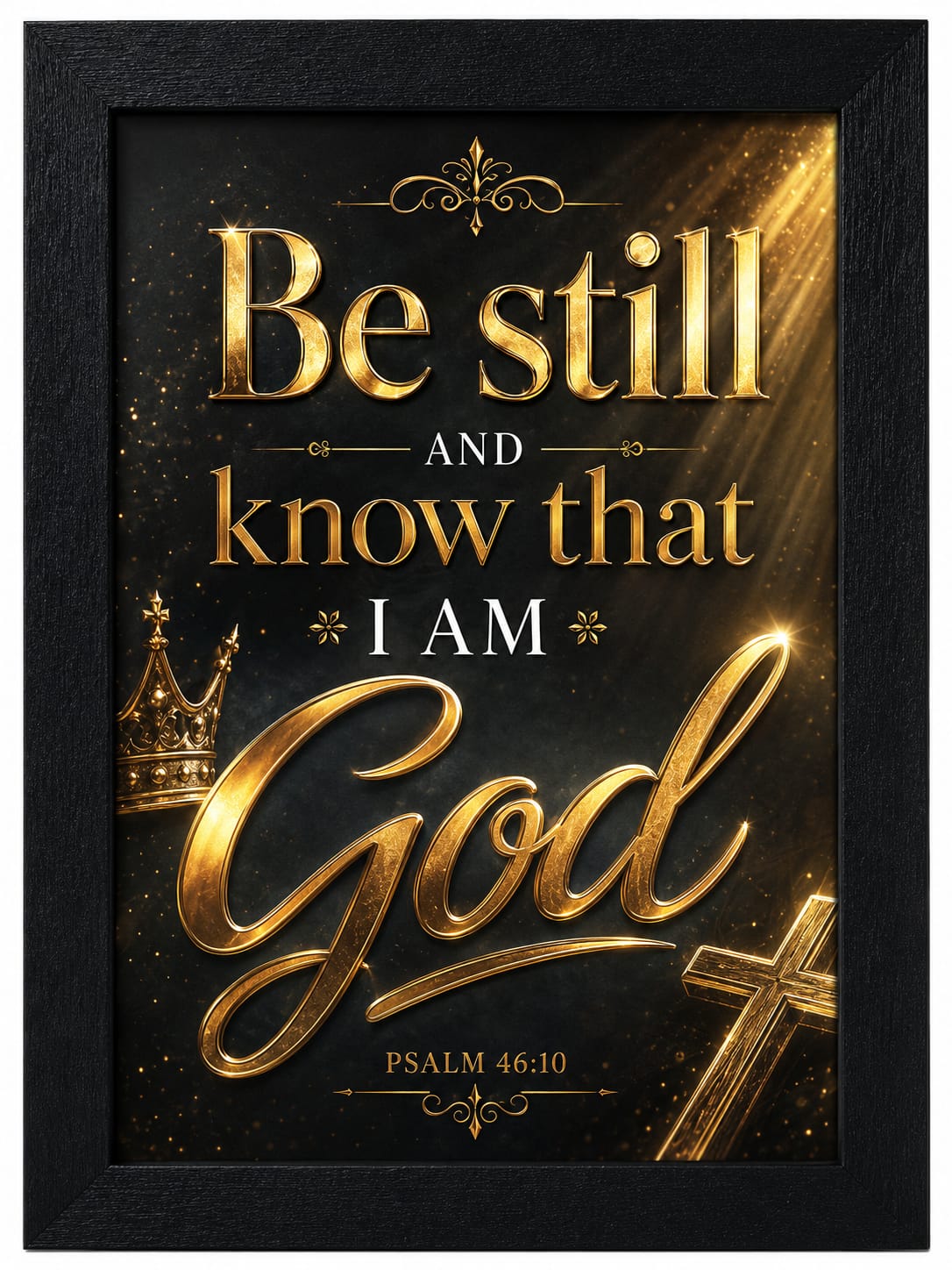 Be Still-Bible Verse Frame