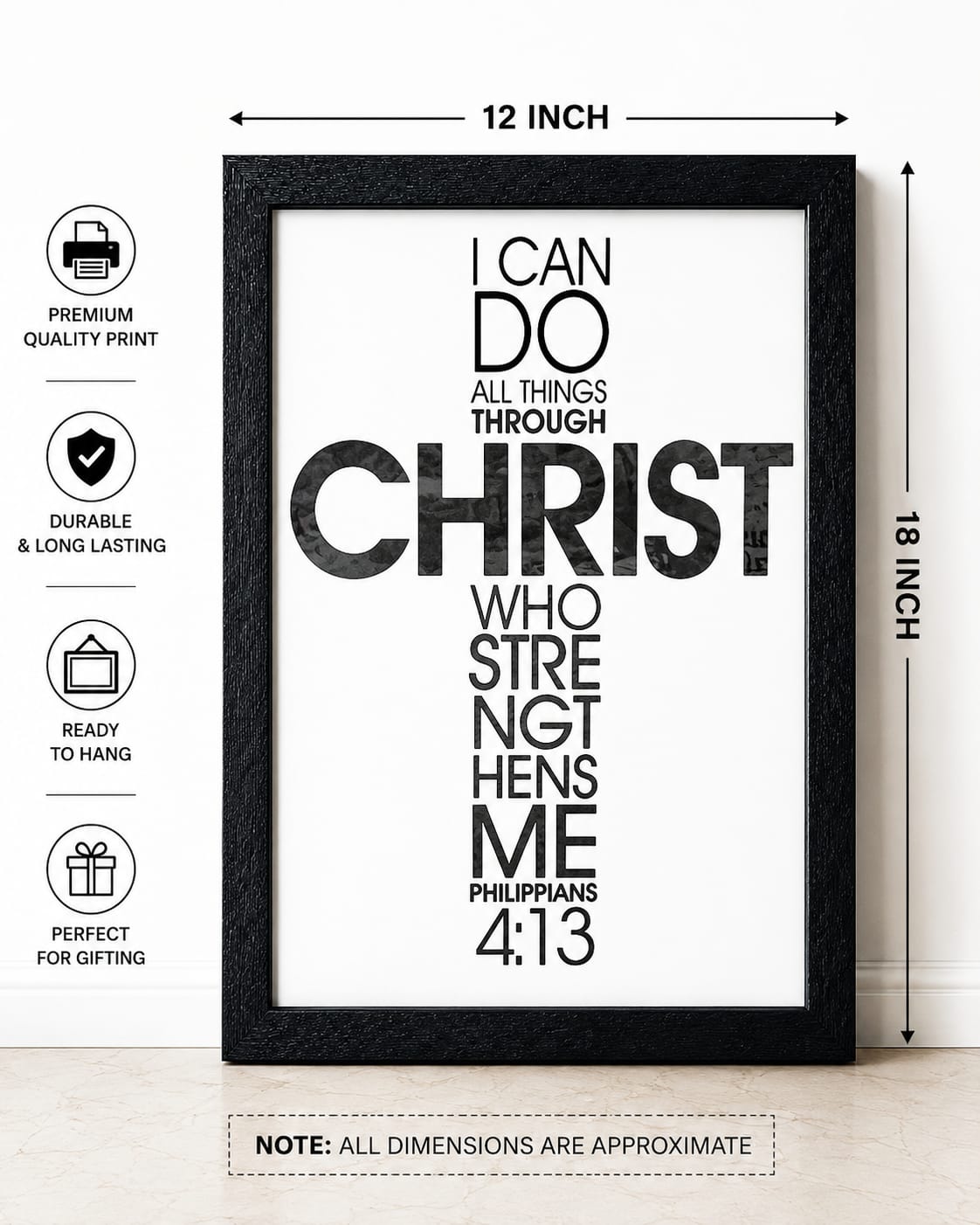 I Can Do. -Bible Verse Frame