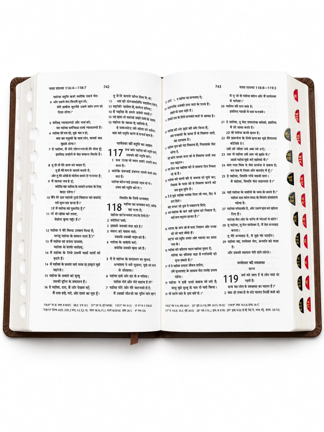 Amity Print Premium Bible – Brown Leather Cover | Bible Society of India