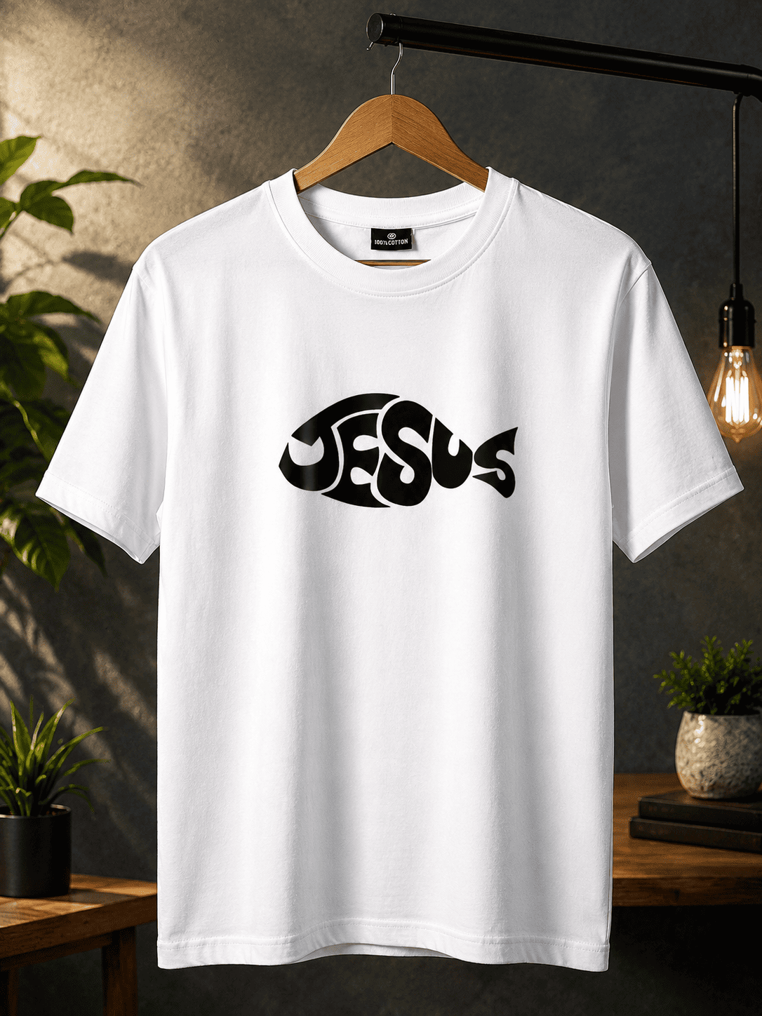 Jesus Ichthys | 100% Cotton Regular Fit T-Shirt